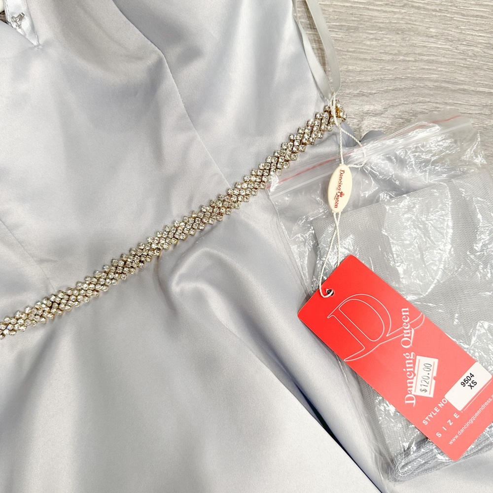 Gray elegant dress